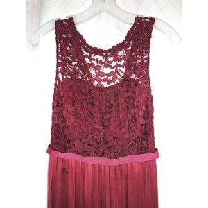 David’s bridal lace/ sheer maxi dress